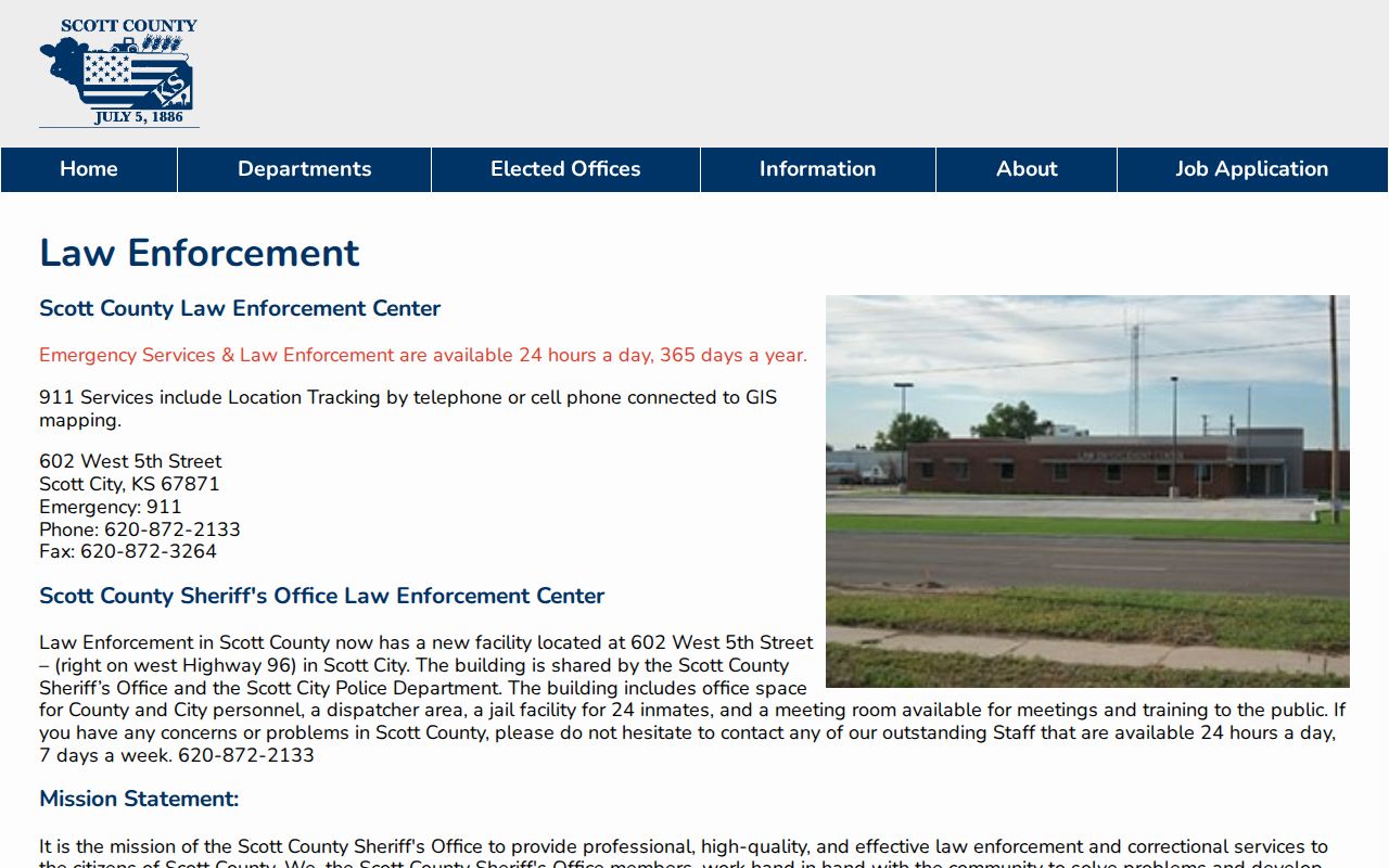 Scott County released inmate Law Enforcement Center contact
