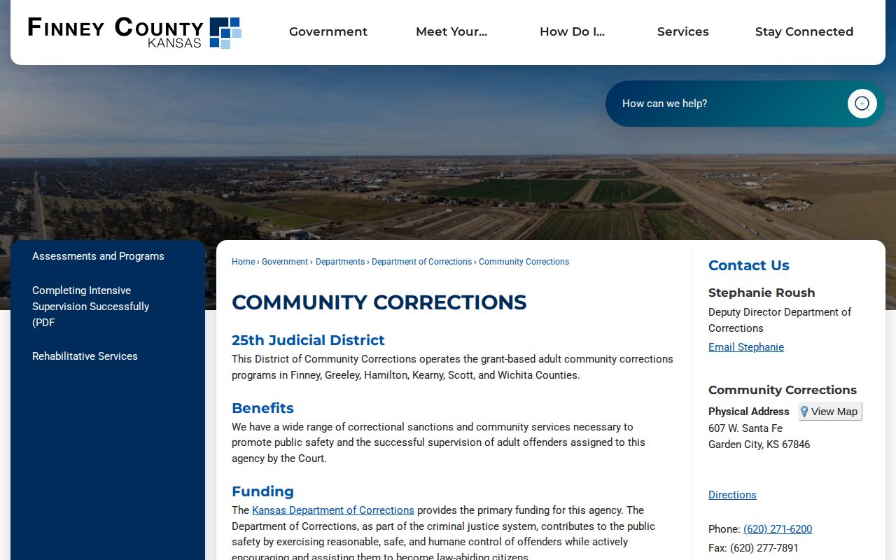 Scott County probation and community corrections service information
