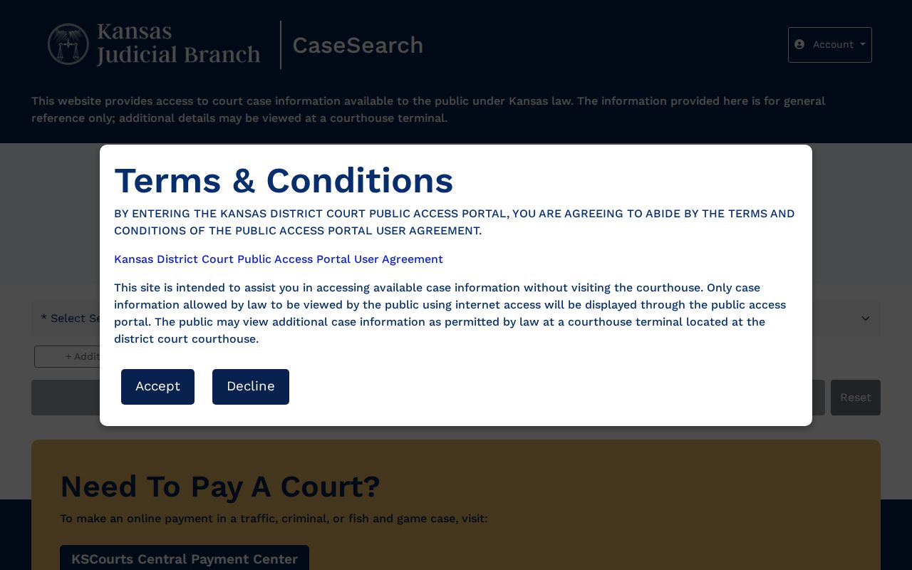 Kansas court search for Scott County released inmate records